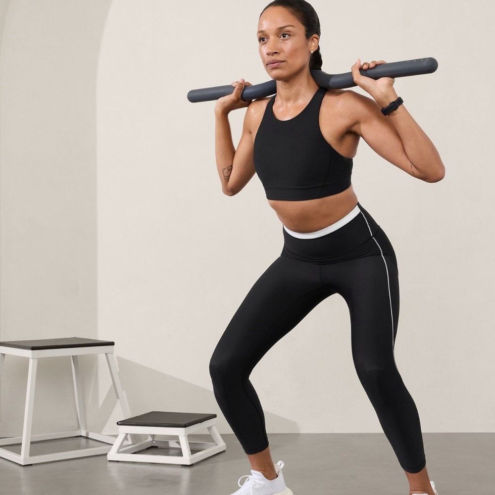 Athleta TALL Interval Stash Tipped 7/8 Tight